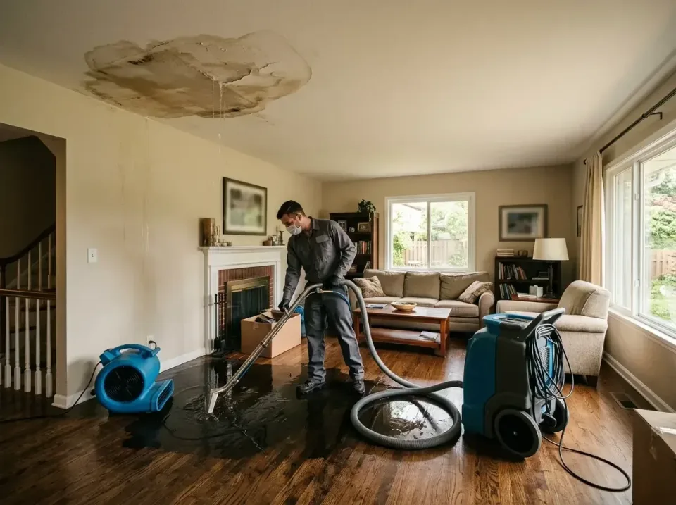 attic-pipe-burst-ceiling-drip-008 — frequently asked questions, Water Damage Restoration & Carpet Care in Lena, IL